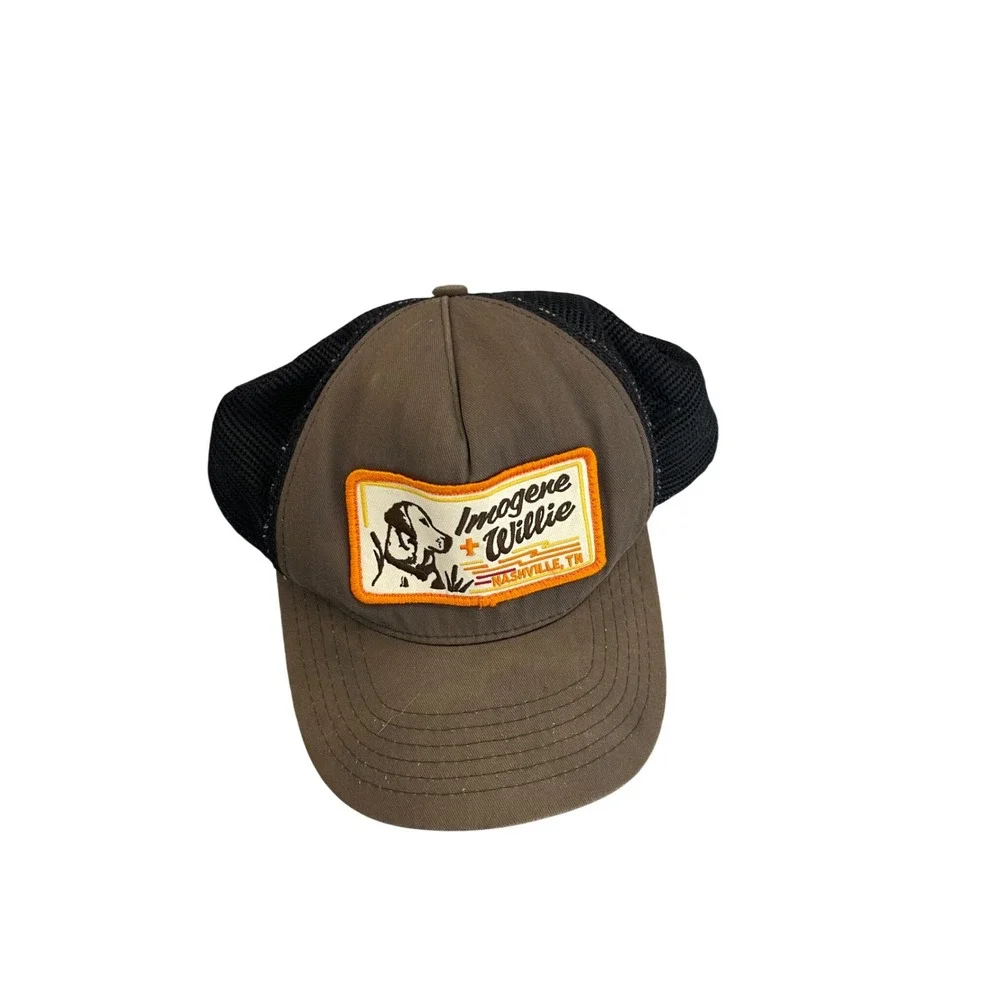 Imogene Willie Nashville TN Trucker Hat Brown Black Mesh Snapback Made in USA